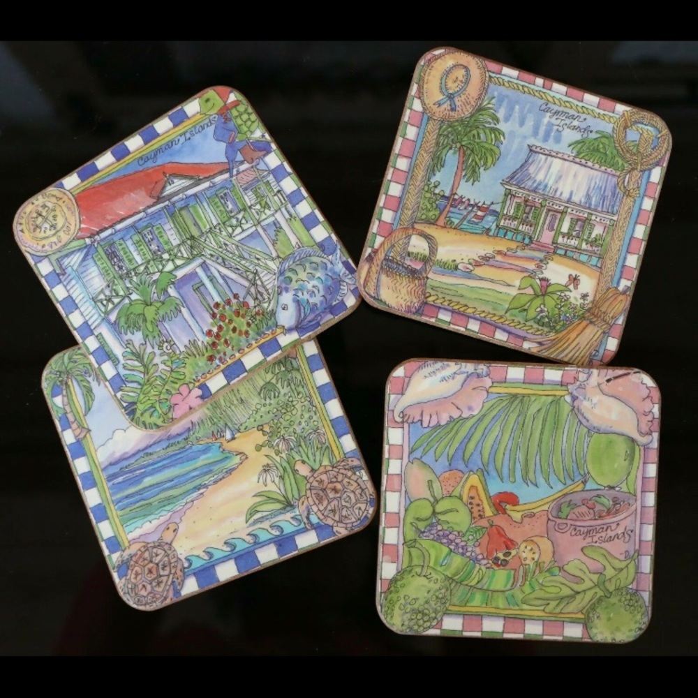 Pimpernel Beachy Cayman Islands‎ Cork Coasters England